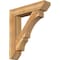 Ekena Millwork Balboa Slat Rough Sawn Bracket w/ Offset Brace, Western Red Cedar, 8"W x 36"D x 40"H BKT0806X36X40BOA06RWR - alternate 1